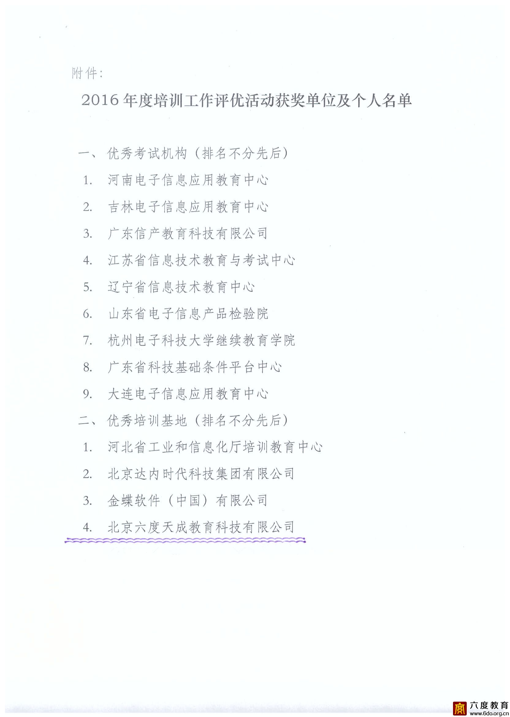六度教育再獲“優秀培訓基地”稱號